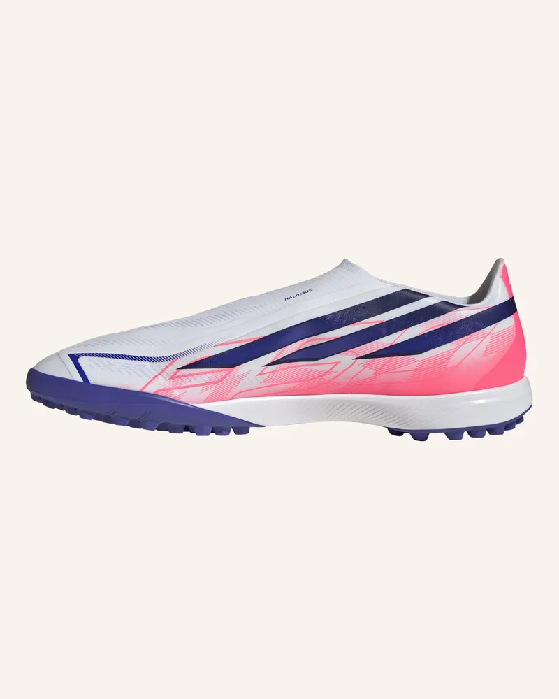 adidas f50 Hyperfast League Fussballschuh, Hybridrasen, Ohne Schnürsenkel weiss Weiss