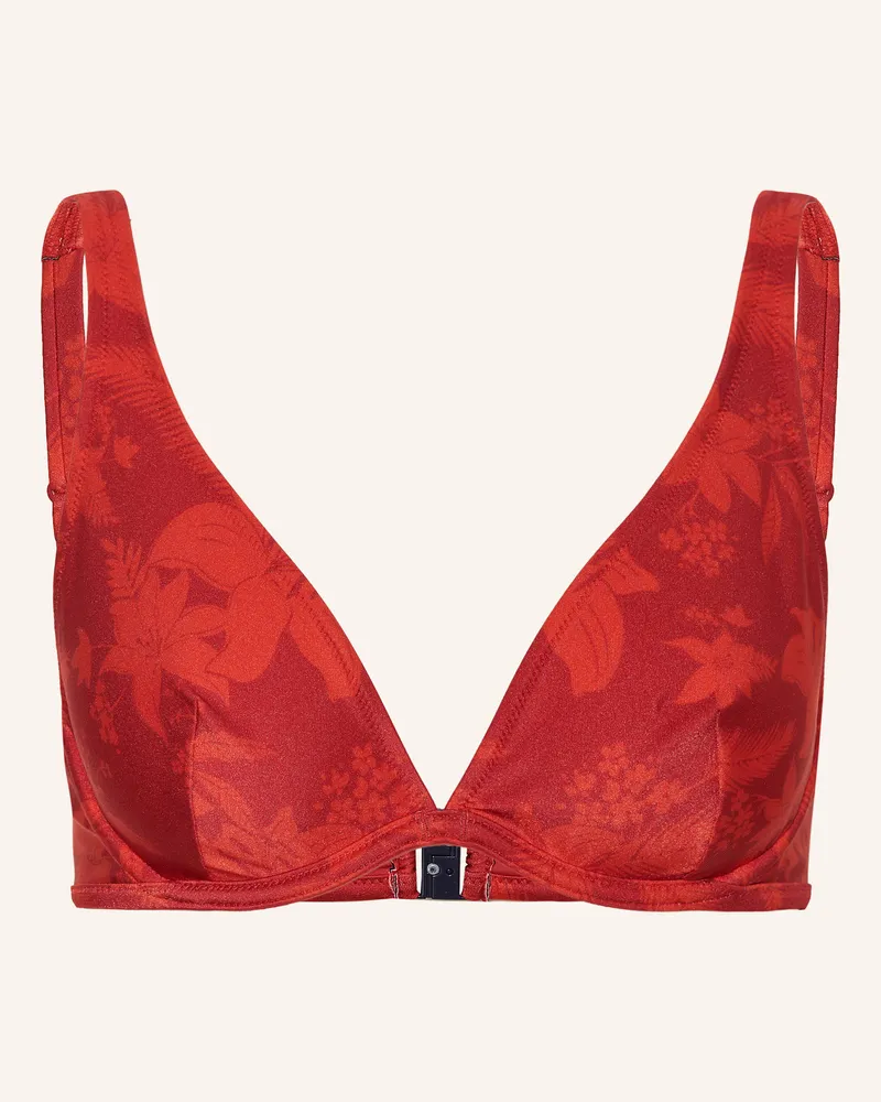 Vilebrequin Bügel-Bikini-Top FLOWER POWER FAITHFUL Rot