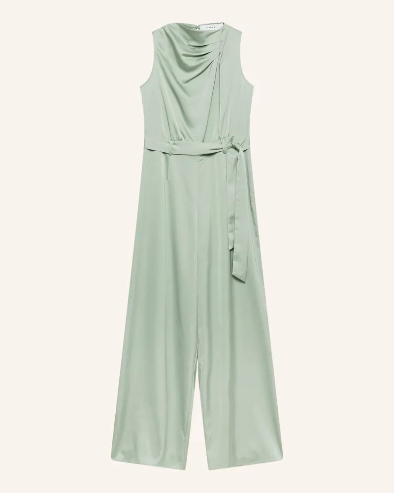 COMMA Jumpsuit Aus Satin gruen Hellgrün