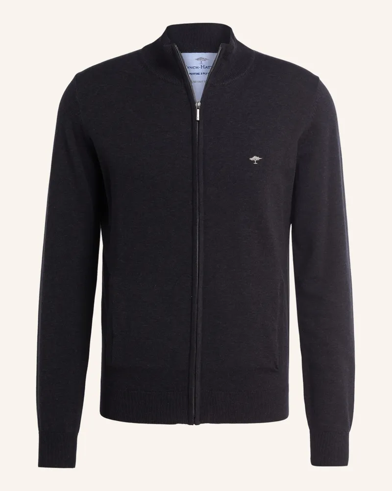 Fynch-Hatton Strickjacke grau Dunkelgrau