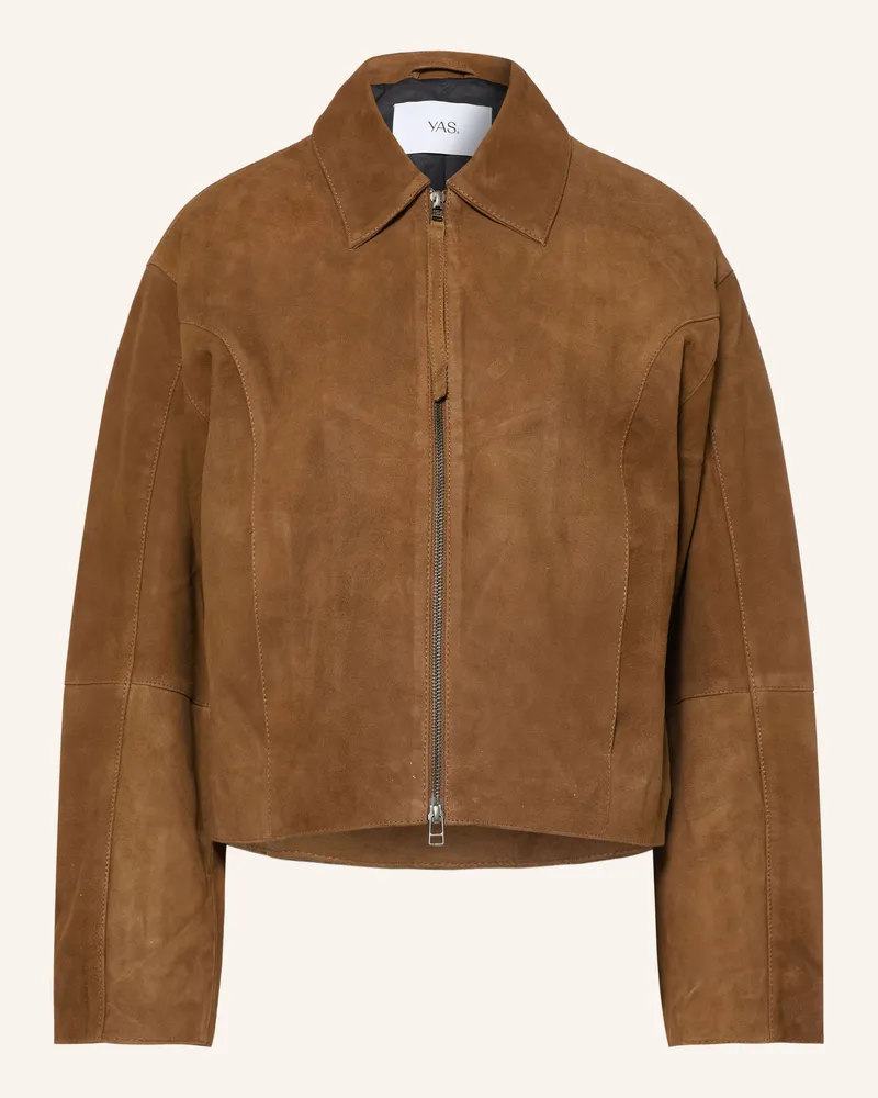 Y.A.S Lederjacke braun Braun