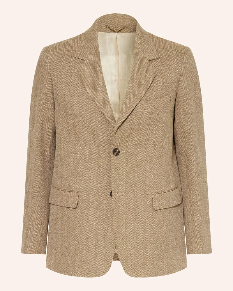 Golden Goose Sakko mit Leinen Hellbraun