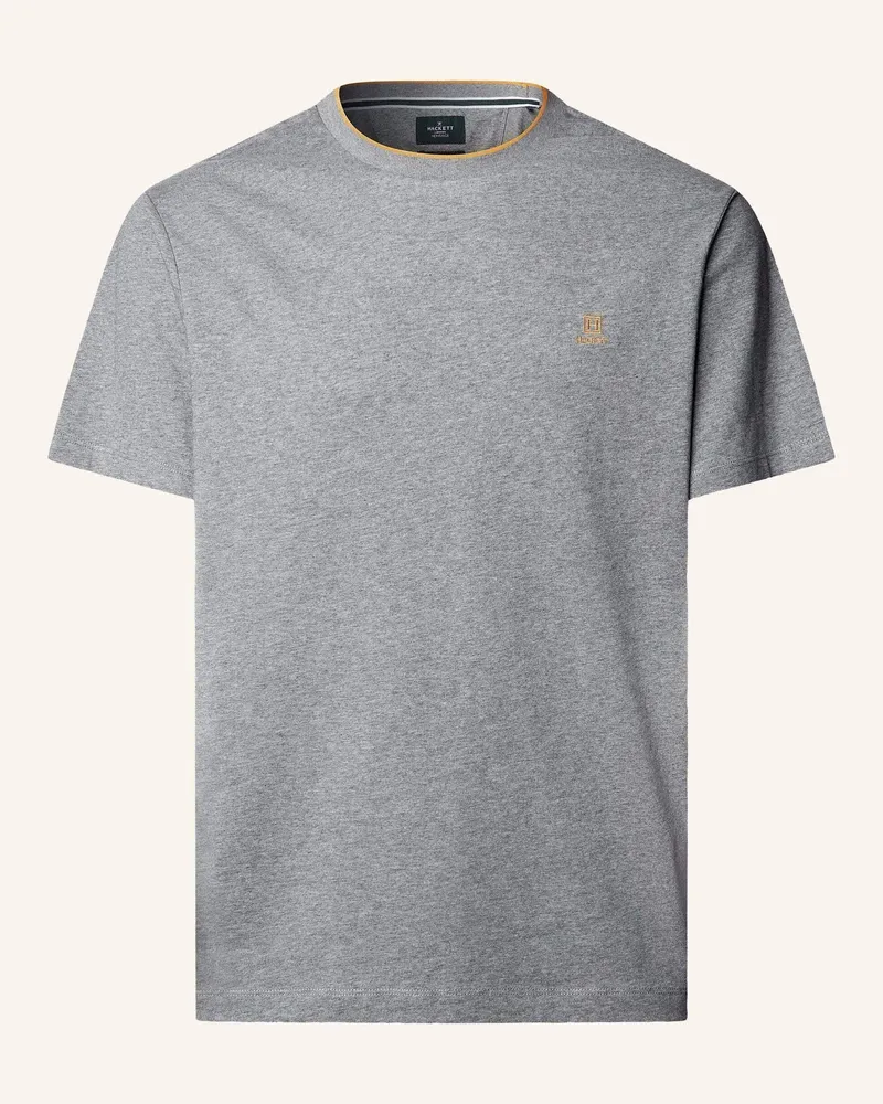 Hackett T-Shirt Heritage H Small Logo grau Hellgrau