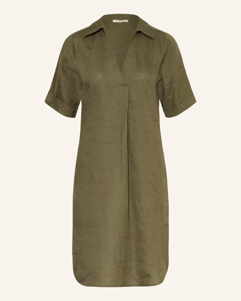 lilienfels Leinenkleid Thomas gruen Oliv