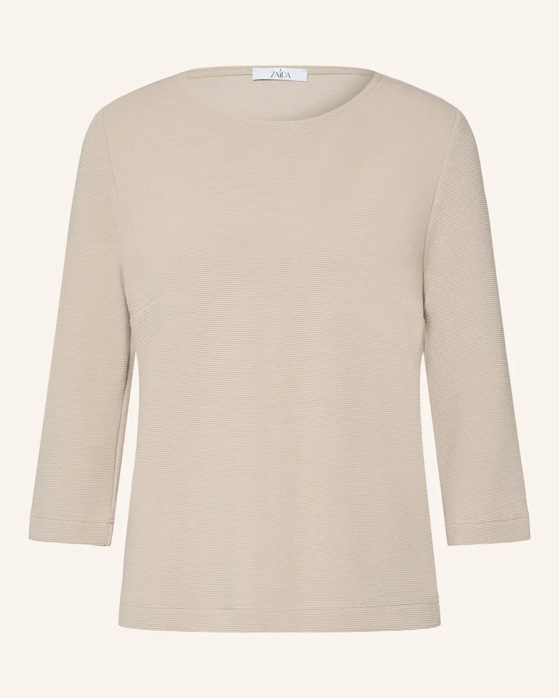 ZAíDA Shirt Mit 3/4-Arm braun Beige