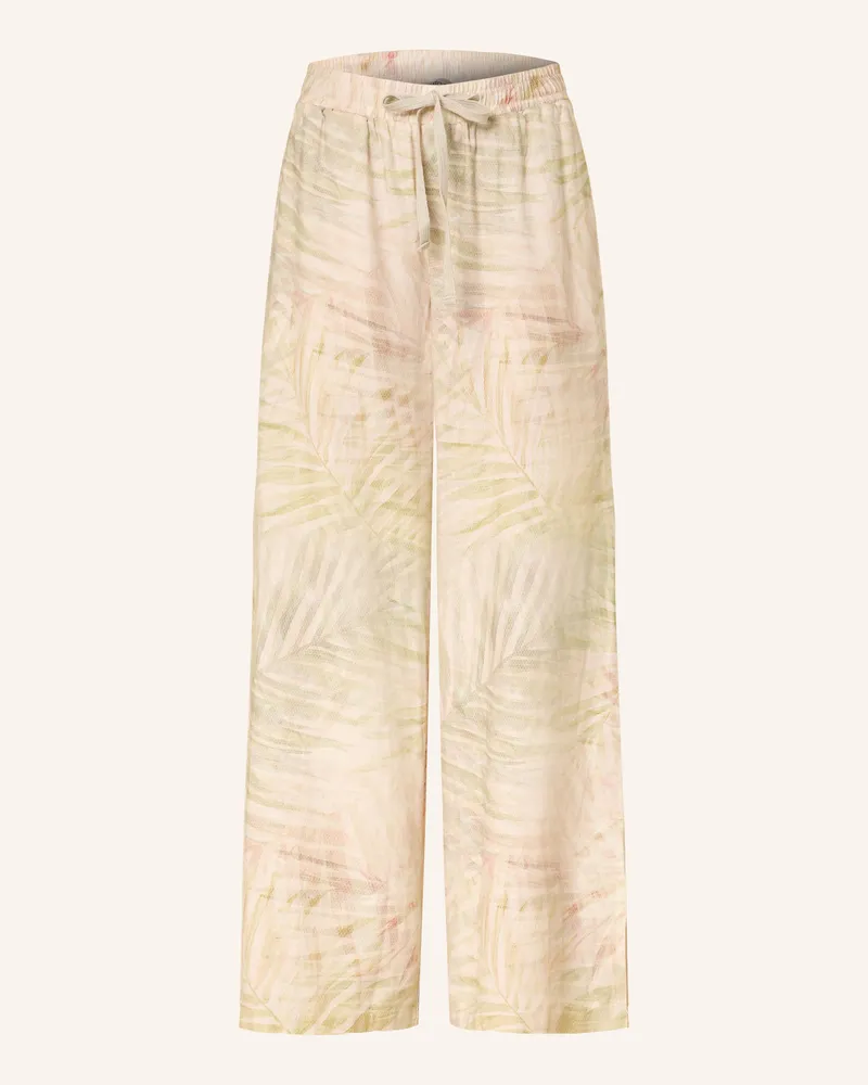 Cartoon Marlenehose mit Leinen Creme
