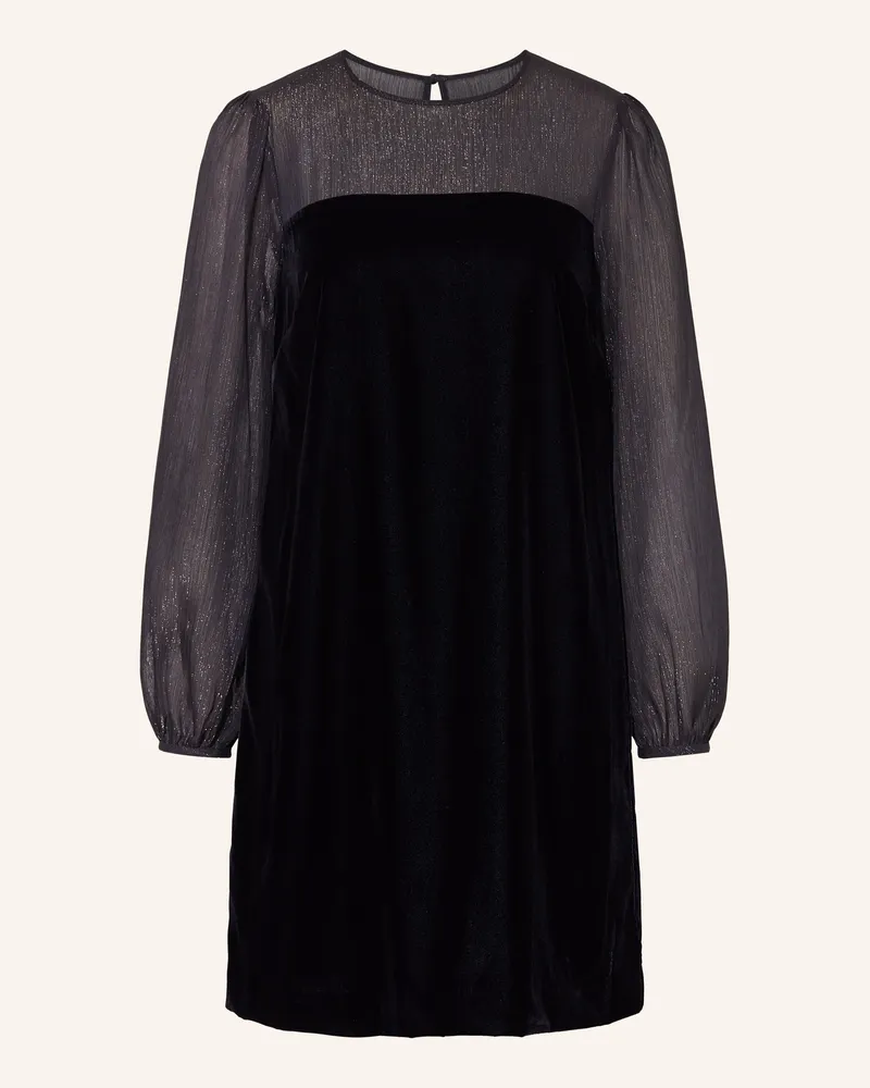 HOBBS London Samtkleid ZARIAH im Materialmix Dunkelblau