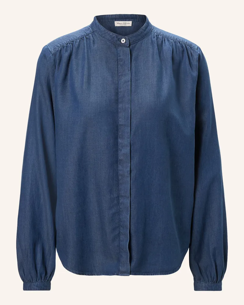 Marc O'Polo Bluse blau Dunkelblau