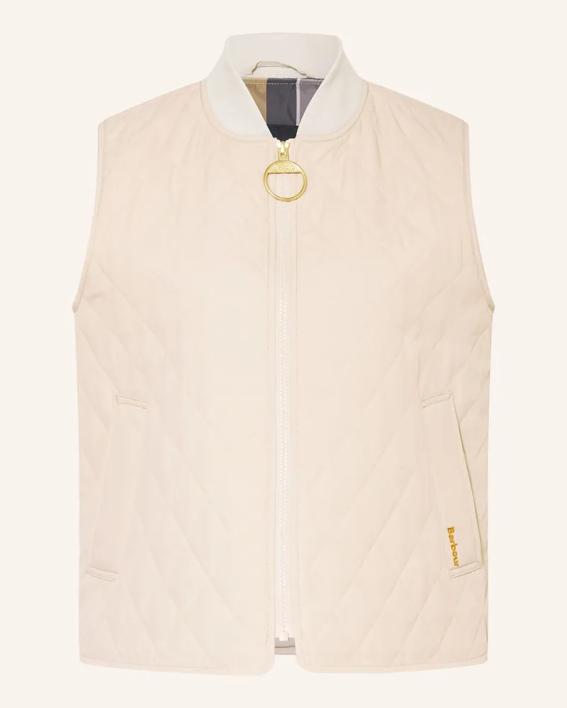 Barbour Steppweste ROEBURN Creme