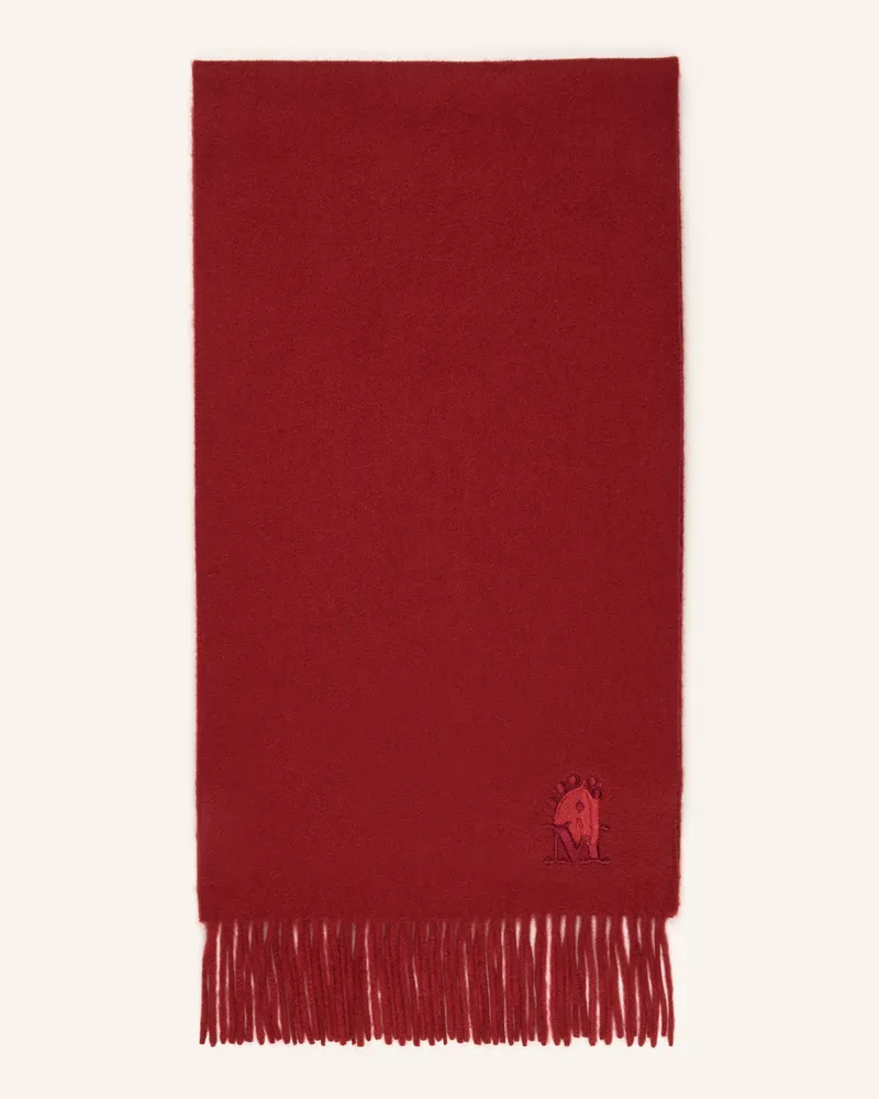 Max Mara Cashmere-Schal Wsdaliacny rot Dunkelrot