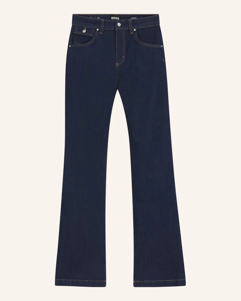 HUGO BOSS Jeans LYRIS-BOOTCUT Wide Leg Fit Dunkelblau