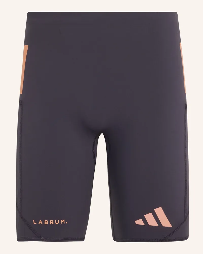 adidas Adidas Running X Labrum Leggings, Kurz lila Schwarz