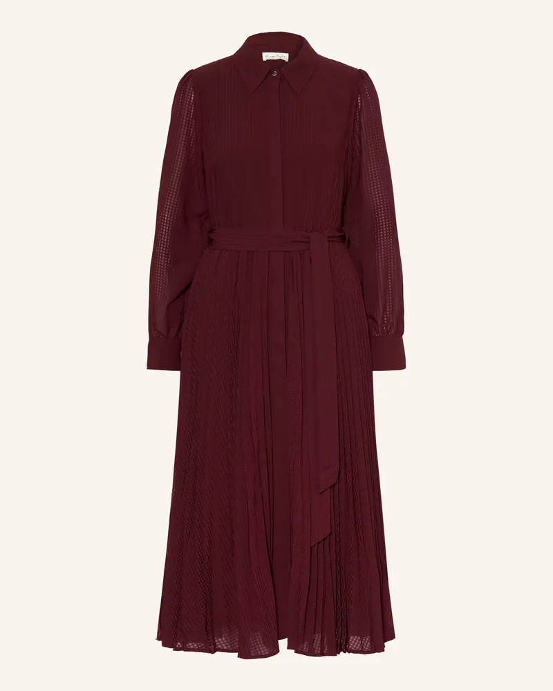 Phase Eight Hemdblusenkleid Ren Mit Plissees rot Dunkelrot