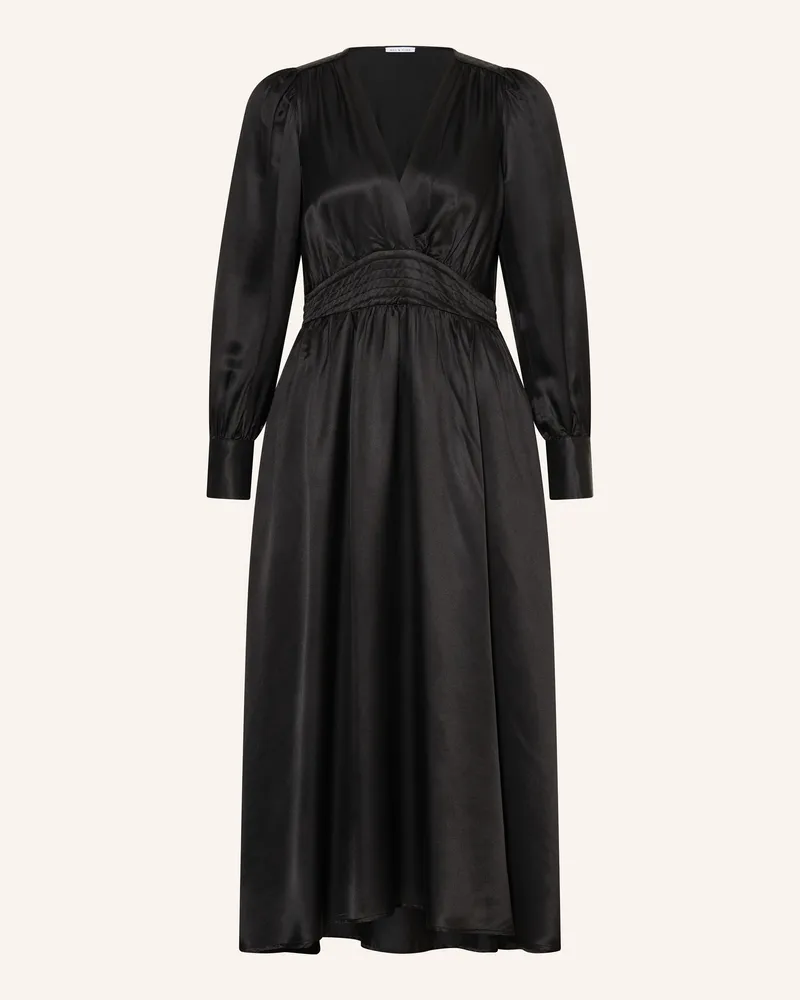 Mrs & HUGS Satinkleid schwarz Schwarz