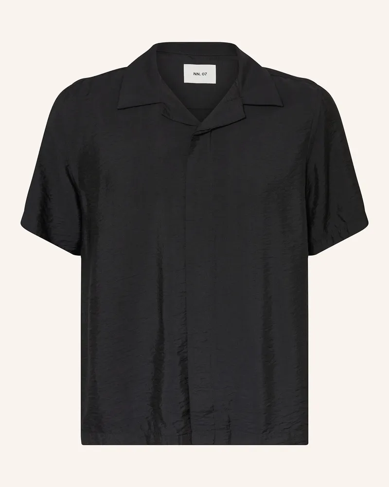 NN 07 Resorthemd HANK Relaxed Fit Schwarz