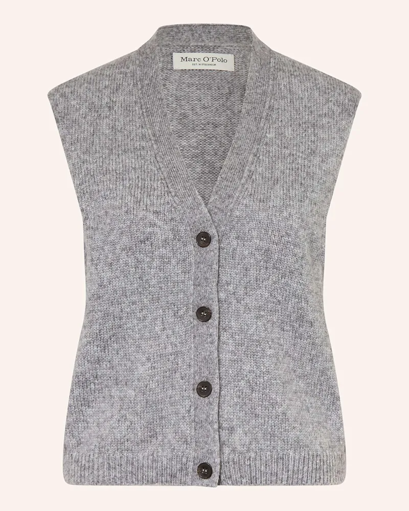 Marc O'Polo Strickweste grau Grau