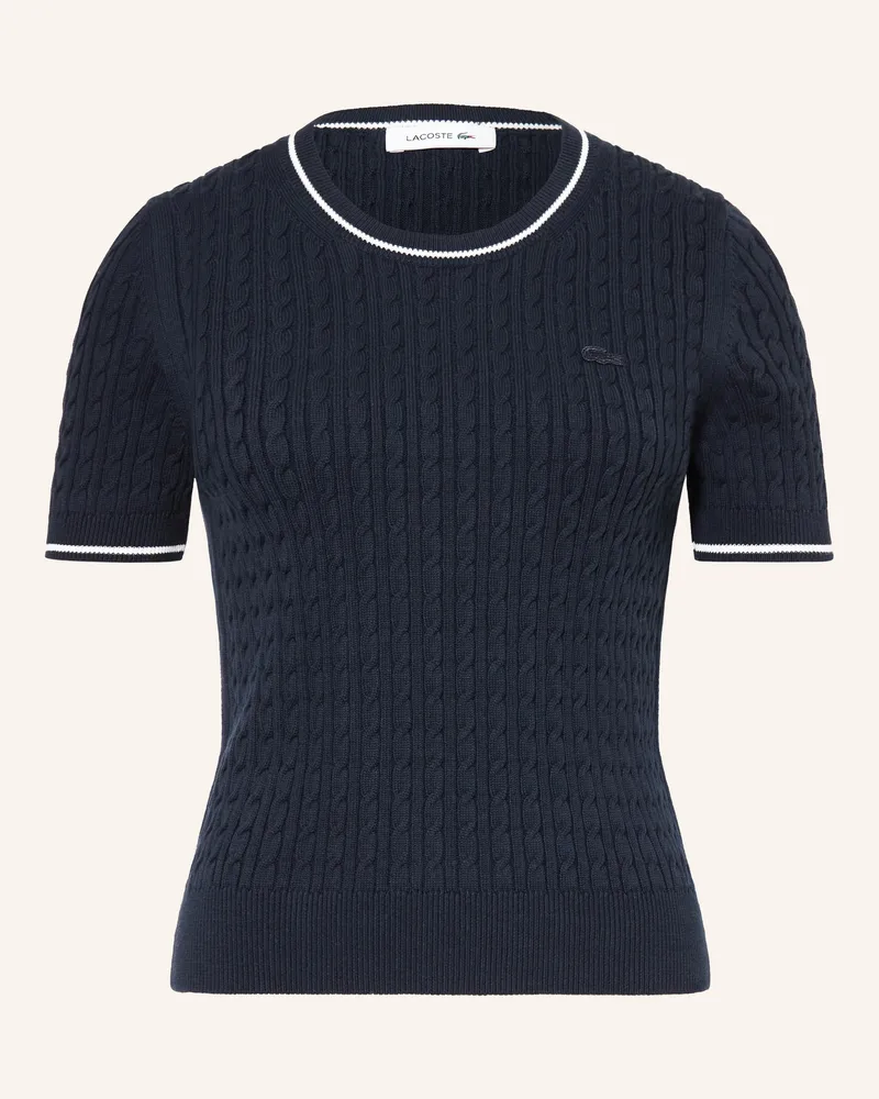 Lacoste Strickshirt blau Dunkelblau