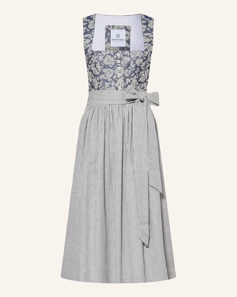 Hammerschmid Dirndl Koflersee Im Materialmix blau Hellblau