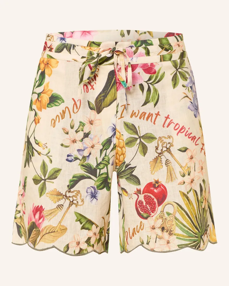 Princess goes Hollywood Leinenshorts weiss Creme