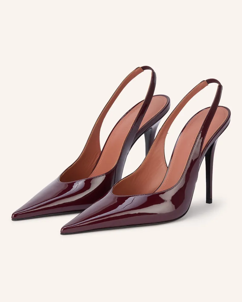 Amina Muaddi Slingpumps Anok rot Dunkelrot