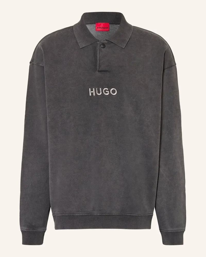 HUGO BOSS Sweatshirt Delwy grau Dunkelgrau