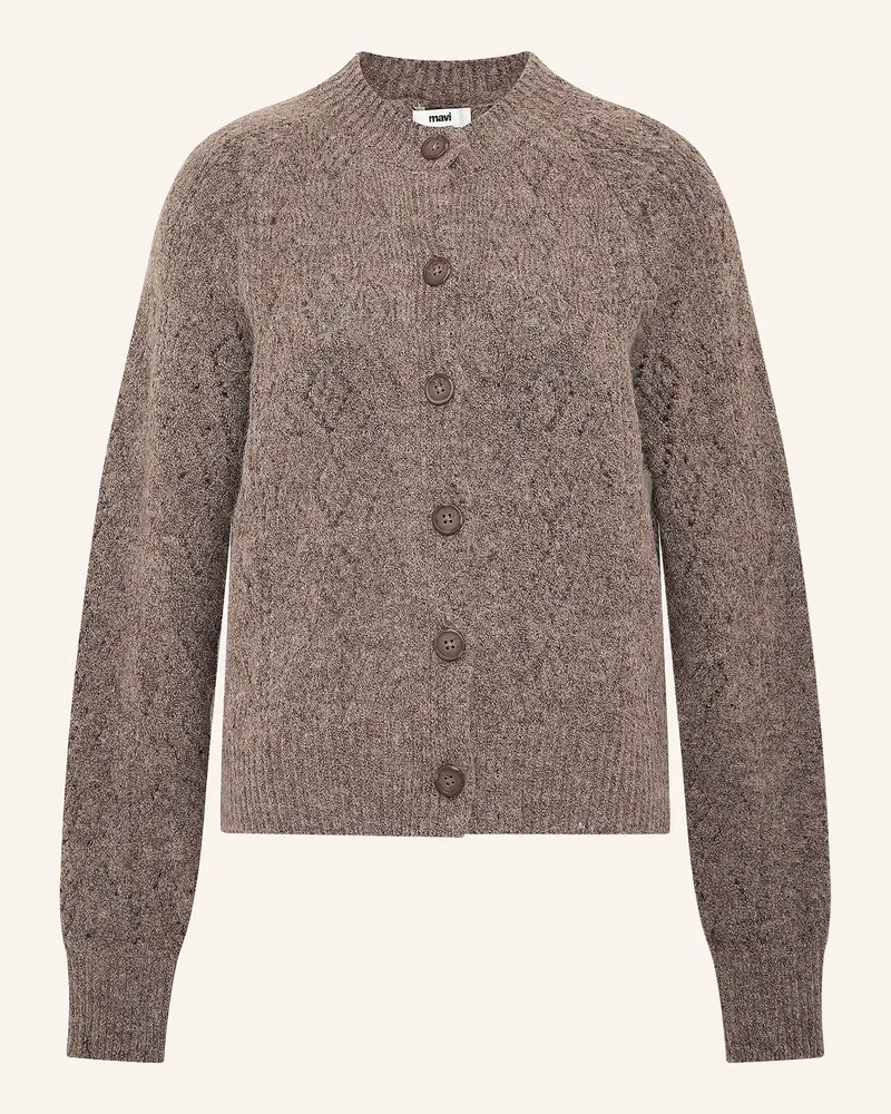Mavi Jeans Strickjacke braun Taupe