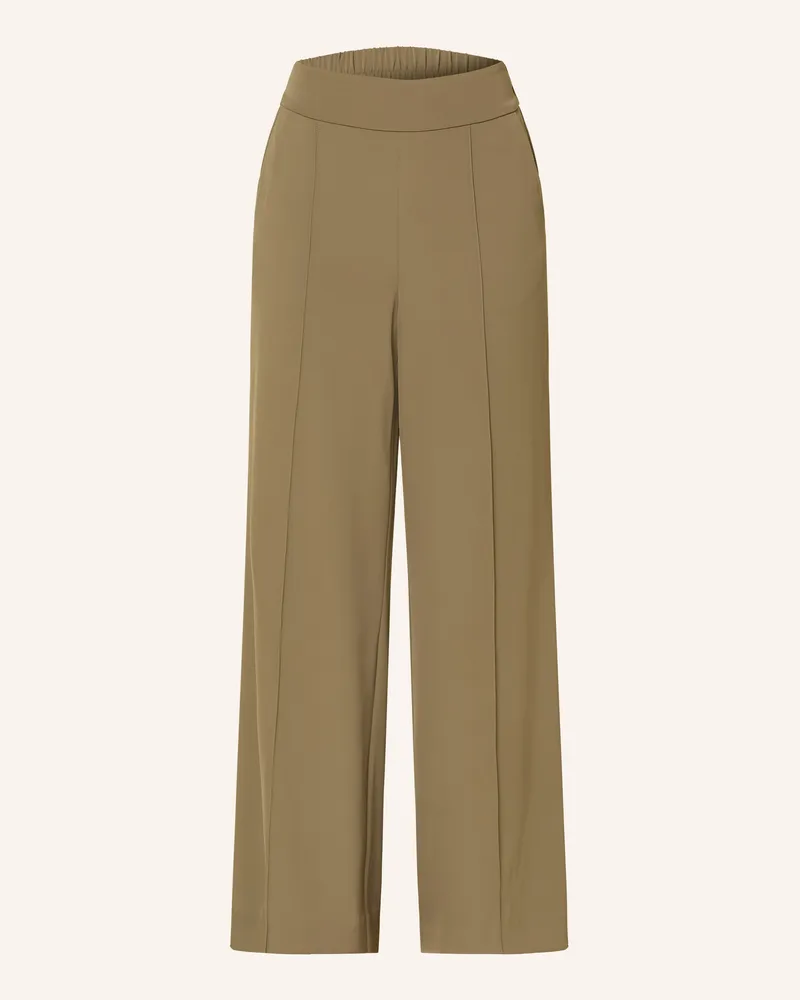 COMMA Marlenehose gruen Khaki
