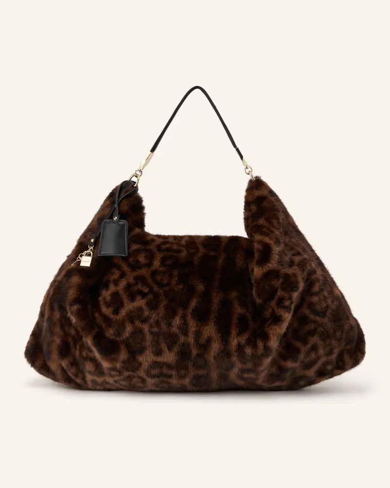 Liu Jo Beuteltasche Large beige Dunkelbraun