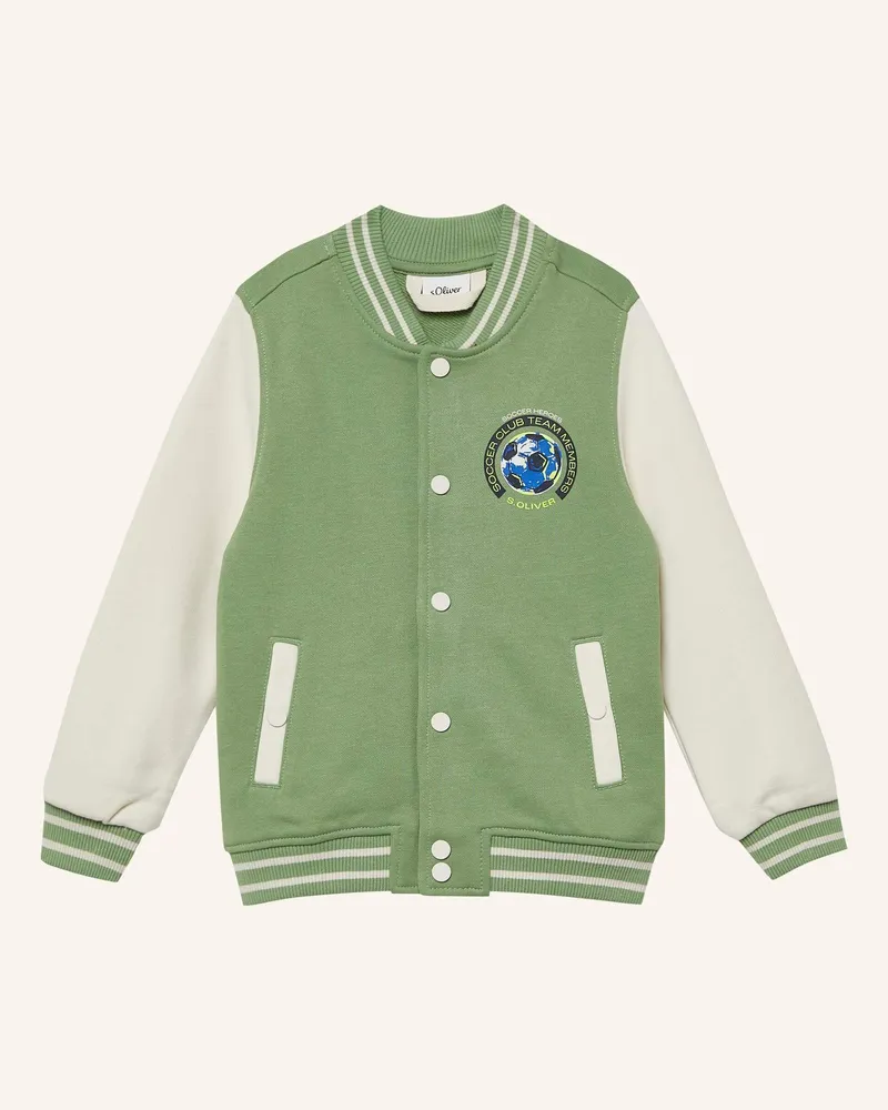S.Oliver Sweatshirt Jacke gruen Grün