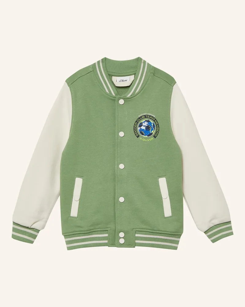 S.Oliver Sweatshirt Jacke gruen Grün