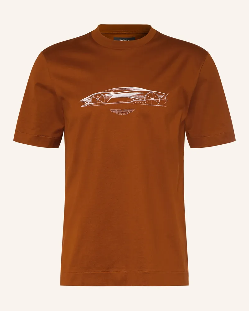 HUGO BOSS T-Shirt Taut braun Braun