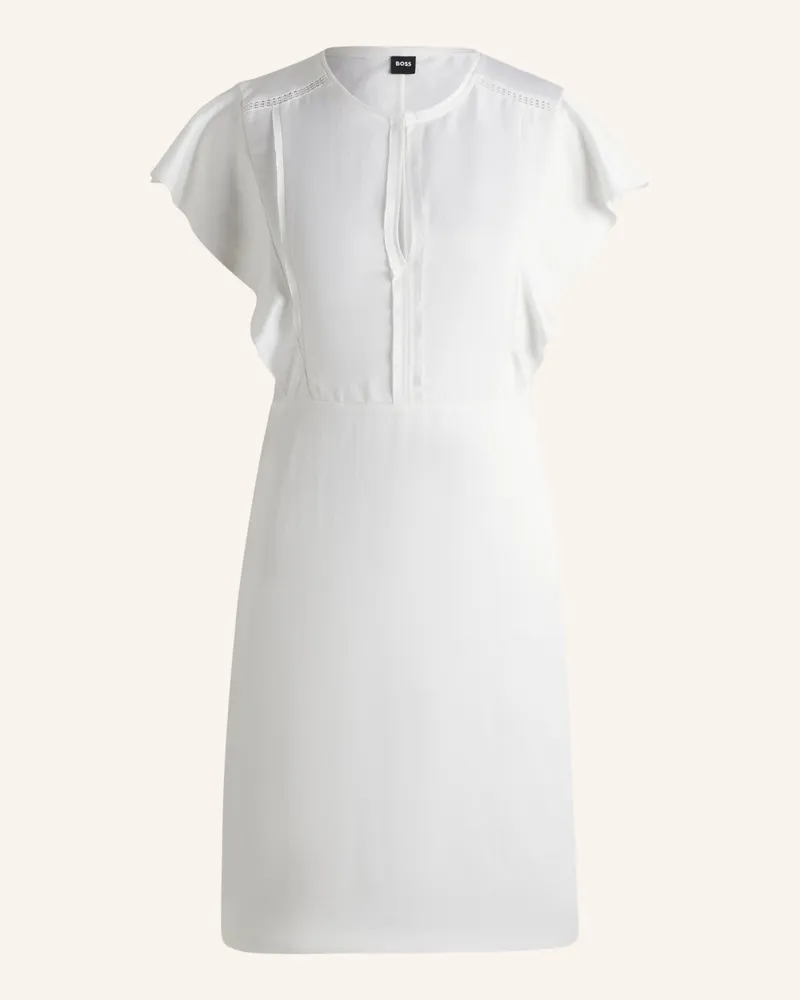 HUGO BOSS Business Kleid DELINIARA Regular Fit Weiss