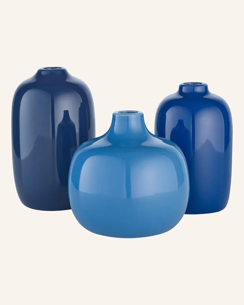 Blomus 3er-Set Vasen Ceola blau Blau