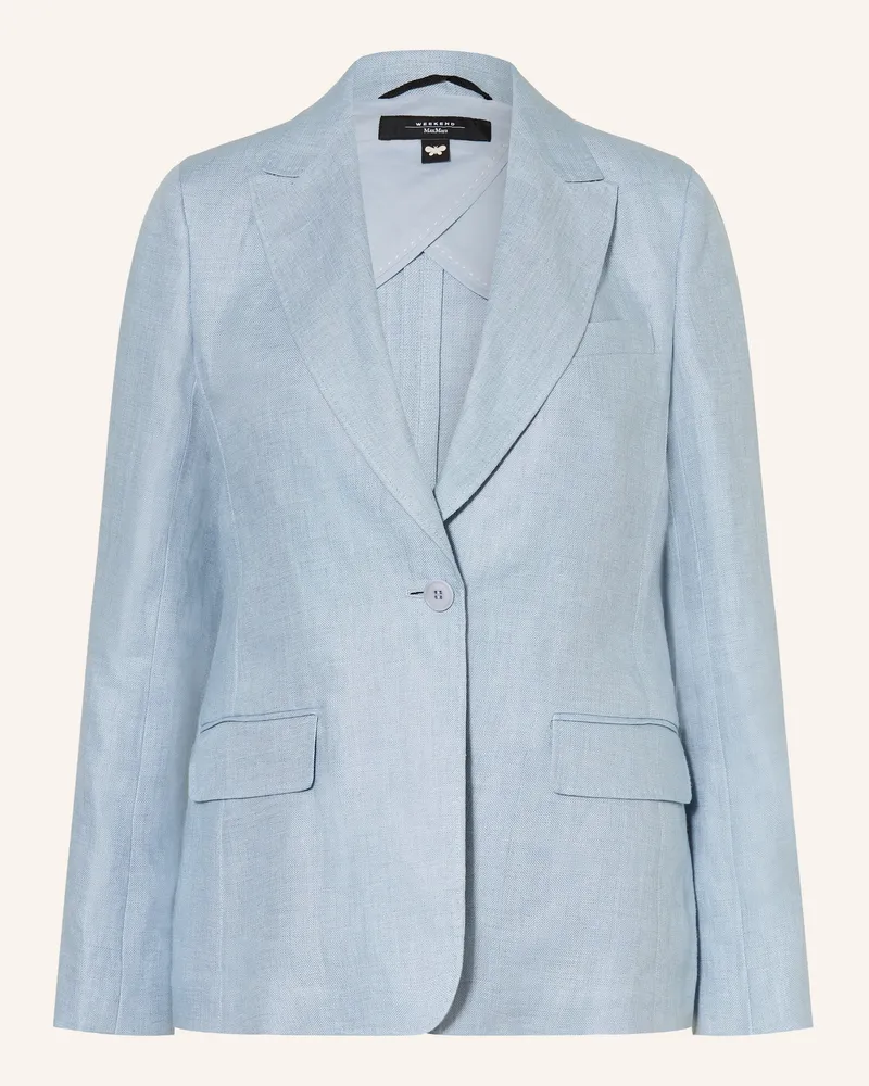 Max Mara Leinenblazer NALUT Hellblau