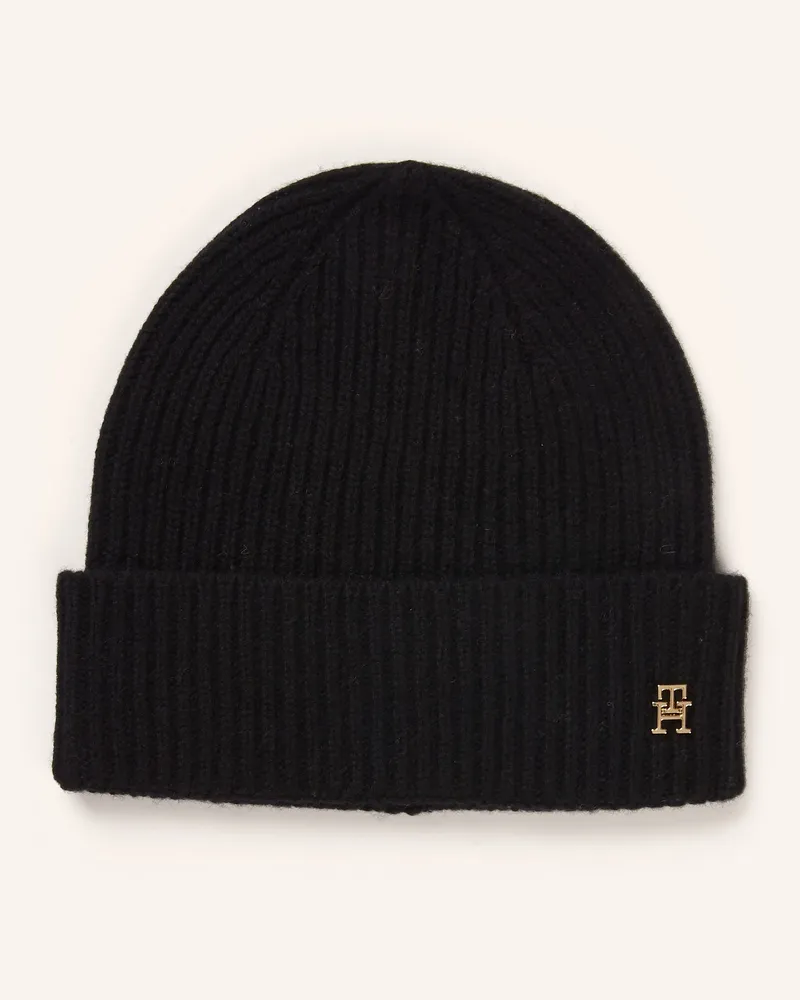 Tommy Hilfiger Cashmere-Mütze Schwarz
