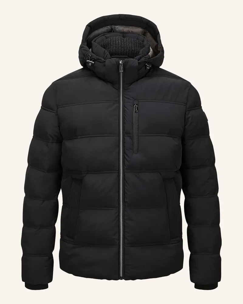 Milestone Steppjacke Mssileno Mit Abnehmbarer Kapuze schwarz Schwarz