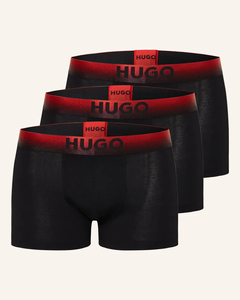 HUGO BOSS 3er-Pack Boxershorts Schwarz