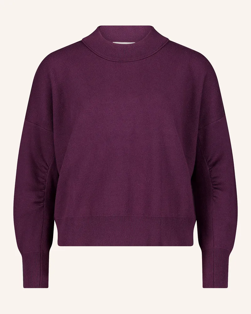 Cartoon Pullover rot Dunkellila