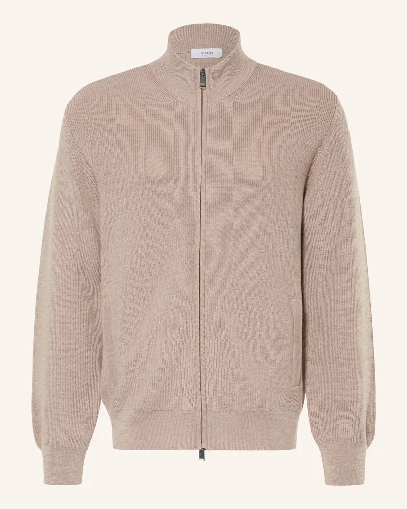 Eton Strickjacke beige Camel