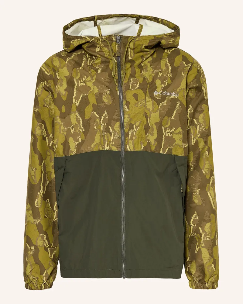 Columbia Sportswear Company Windbreaker Spire Valley™ Novelty gruen Schwarz