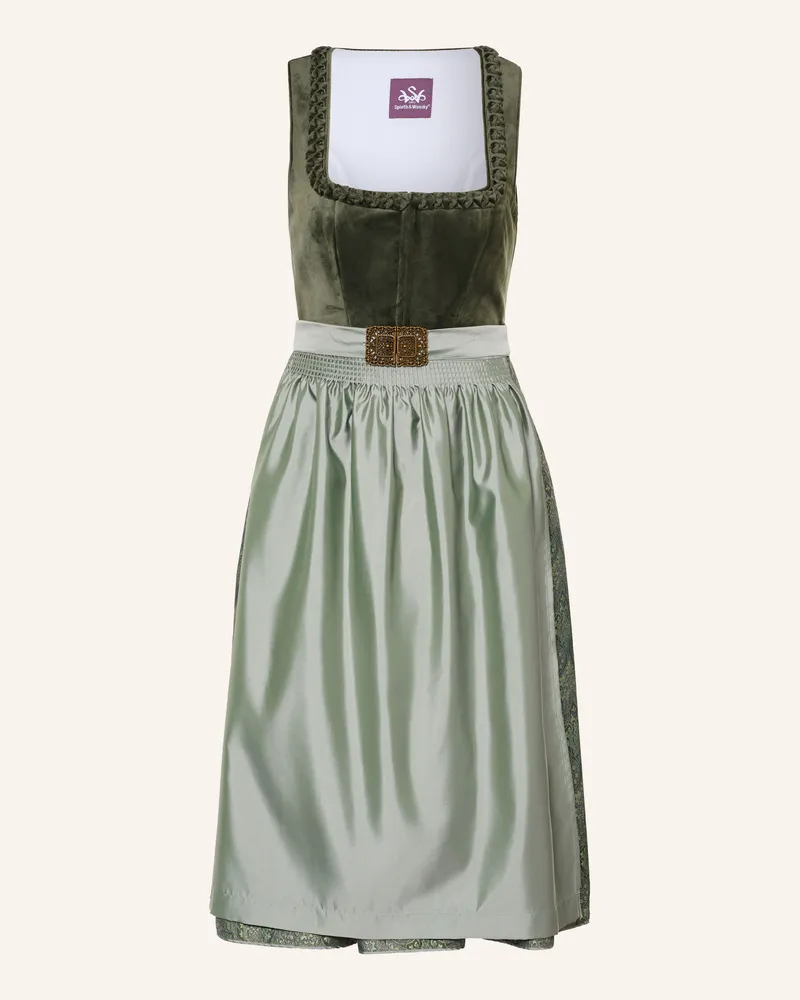 Spieth & Wensky Dirndl Koral gruen Grün