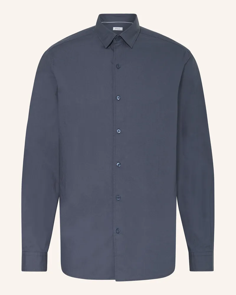 paul Hemd Comfort Fit blau Dunkelblau