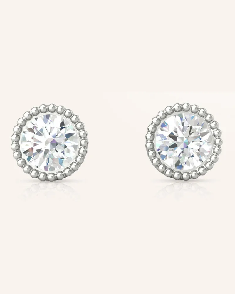 VEYNOU Ohrstecker KATE aus 14 Karat Weißgold und 0,20ct. Diamanten Weissgold