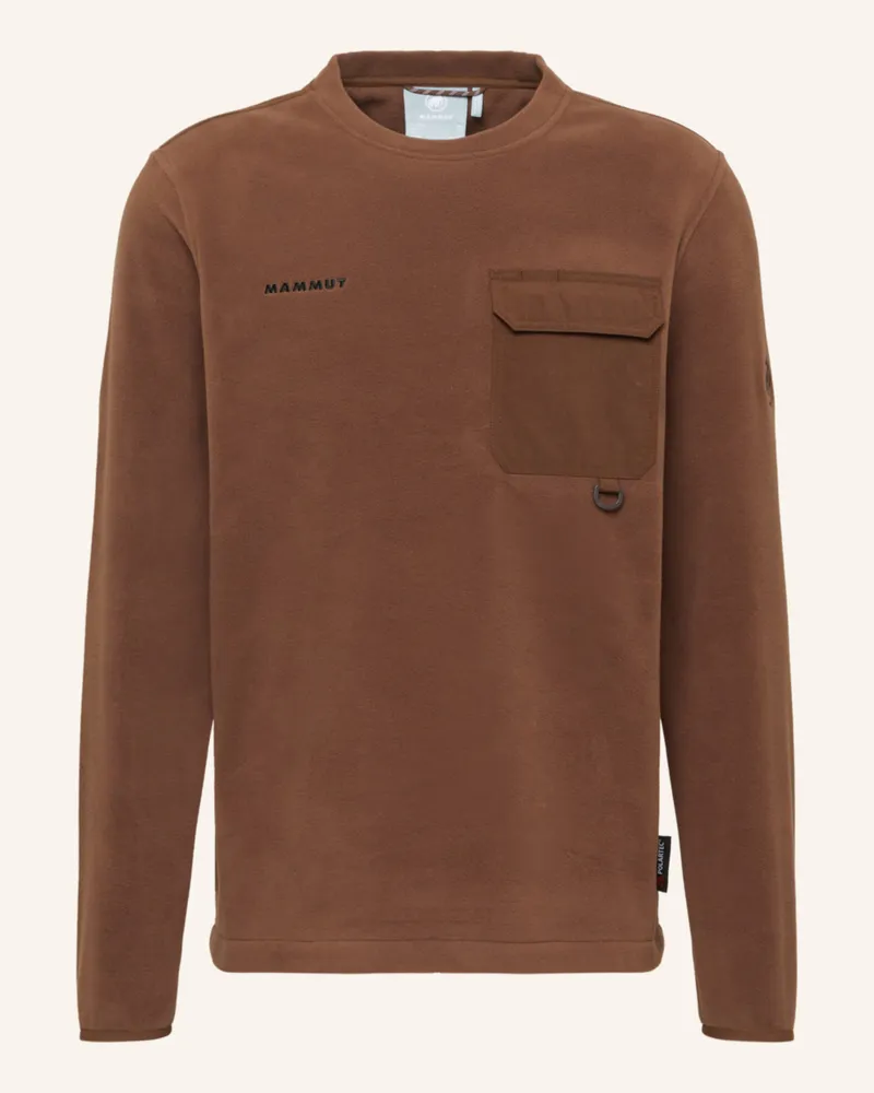 Mammut Midlayer-Pullover Moonstone Light Ml Hybrid Crew Neck braun Braun