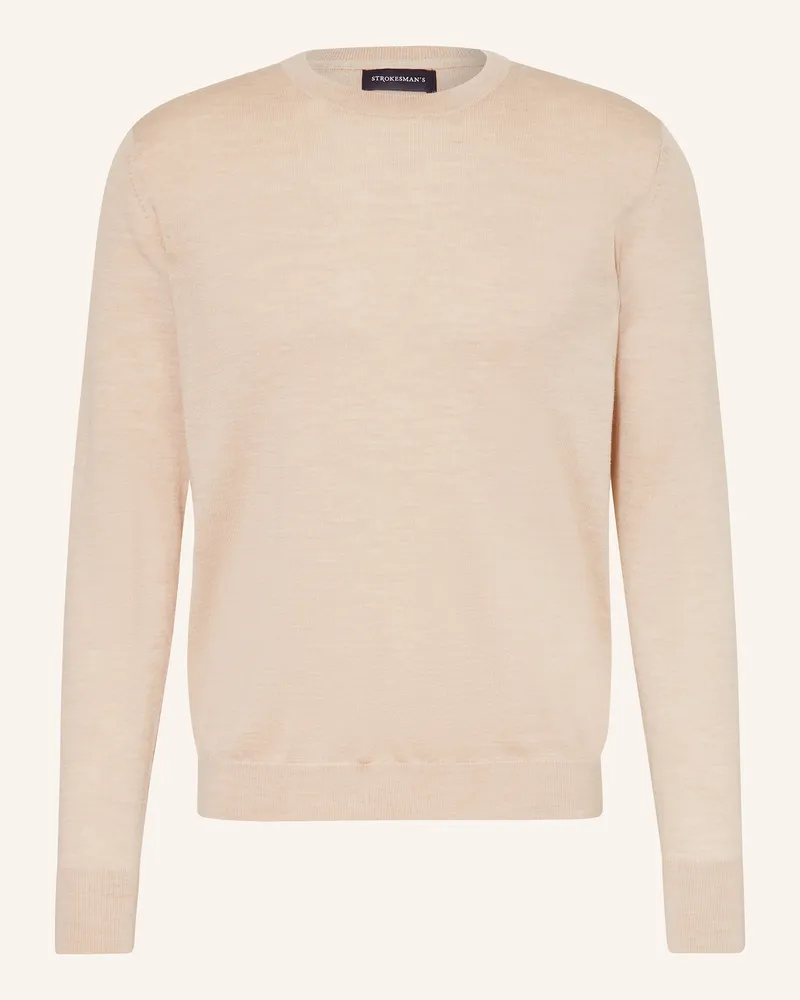 Strokesman's Pullover aus Merinowolle Beige