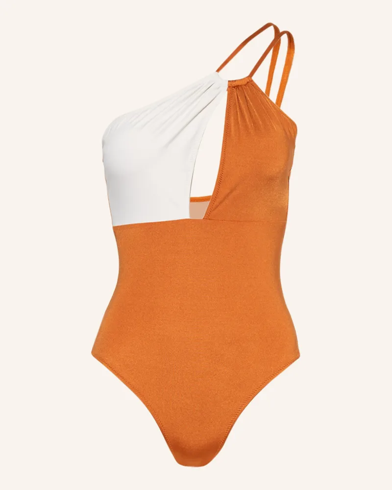 Evarae One-Shoulder-Badeanzug RIZO Creme