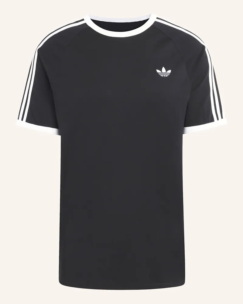 adidas T-Shirt 3-STREIFEN Schwarz
