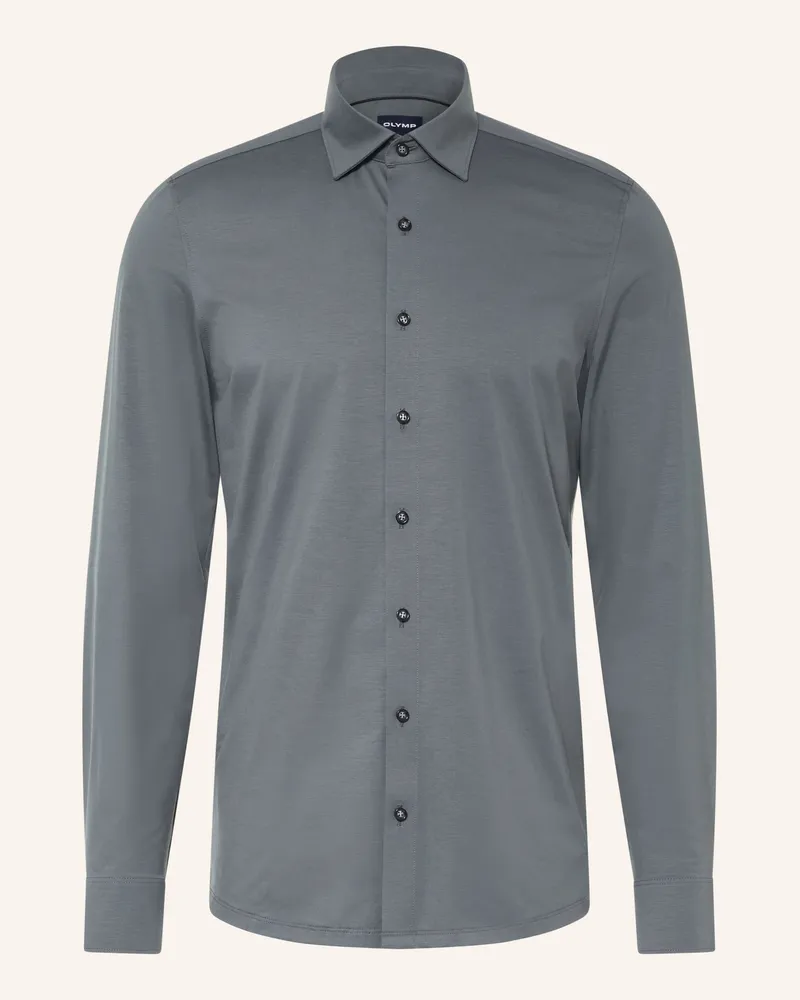 Olymp Jerseyhemd Level Five 24/Seven Body Fit grau Dunkelgrau