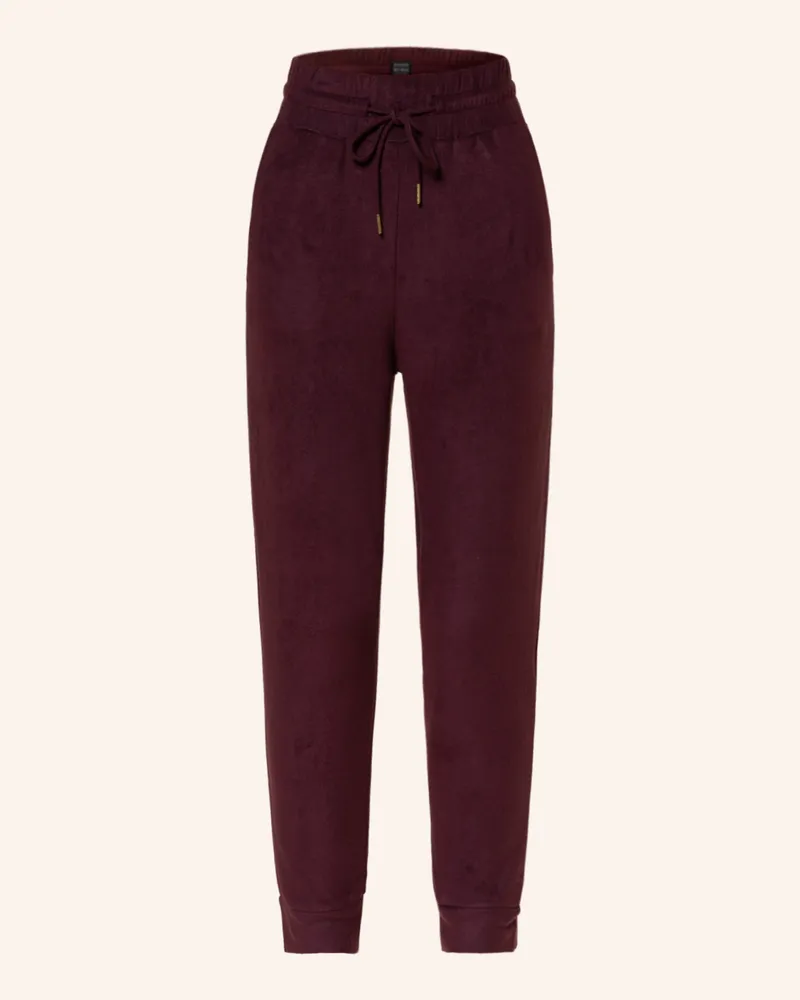 Schiesser Lounge-Hose Mix+Relax Lounge Aus Fleece rot Dunkelrot