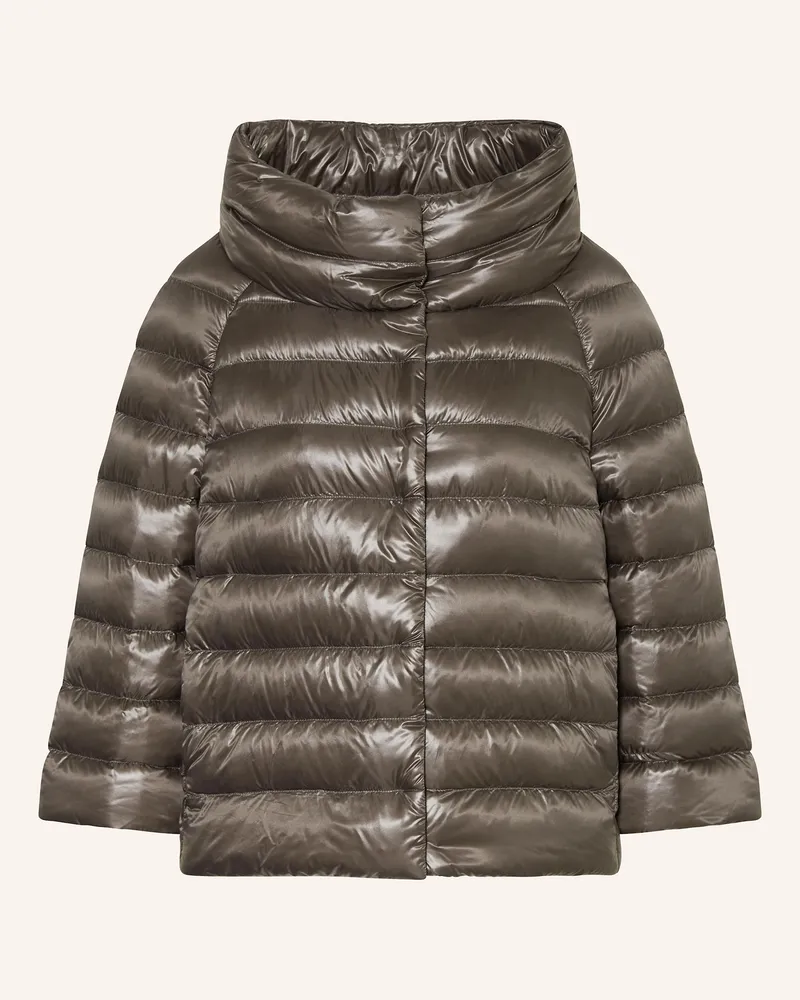 Herno Daunenjacke Sofia Mit 3/4-Arm grau Taupe